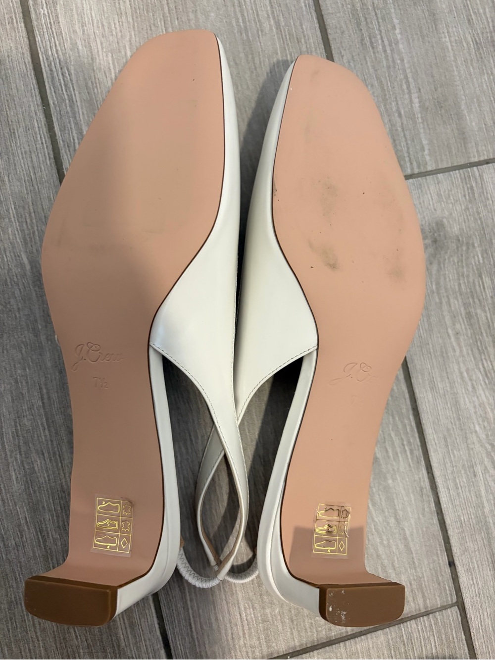 J. Crew White Slingback Pumps - NWOT - Picture 3 of 5